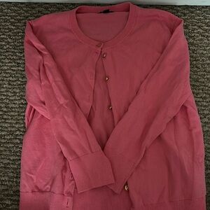 pink cardigan
